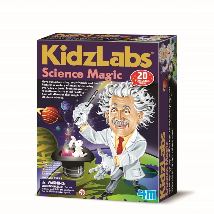 KidzLabs Science of Magic Kit, karton, 4M, 8 év+