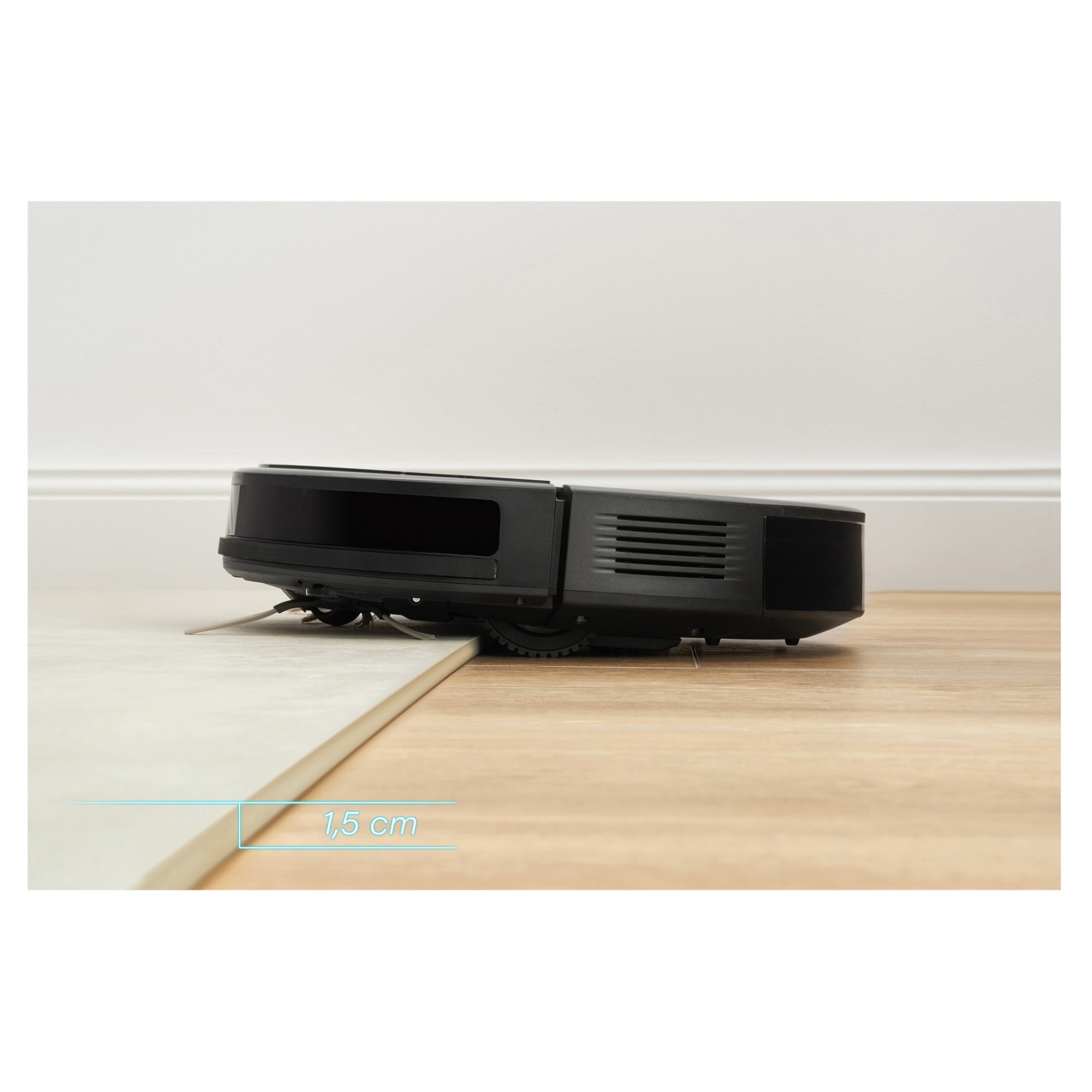 Aspirator robot Sencor SRV 3150OR, baterie 2600mAh, functionare pana la 100 de minute, functie de curatare, negru