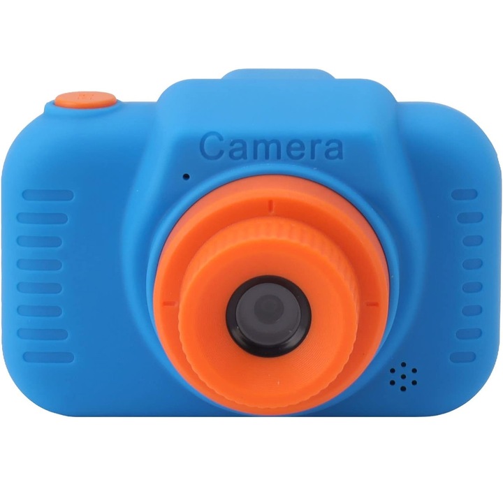 Aparat foto digital pentru copii, STELS, Q400, Jocuri, Video, Albastru