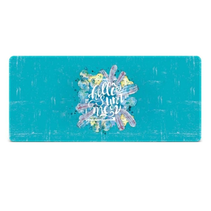 Mousepad Profesional pentru Gaming Hello Summer 100 x 50 cm Baza din Cauciuc Antiderapant G Glixicom®