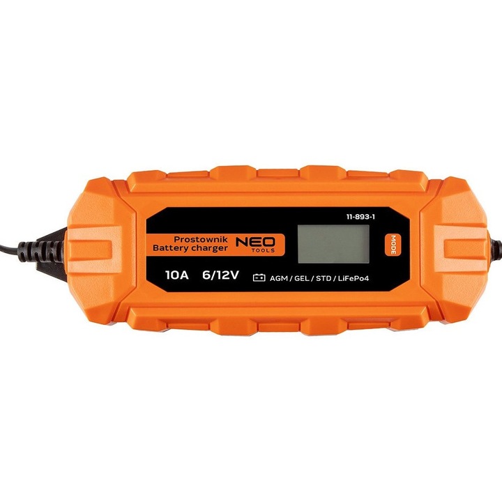 Redresor automat 10A/160W, 3-200Ah, pentru baterii acid / AGM / GEL