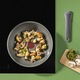 Set de 3 piese Tefal Ingenio Renew, tigaie de 24/28 cm, maner detasabil, invelis antiaderent, indicator Thermo-Signal™, gri
