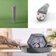 Set de 3 piese Tefal Ingenio Renew, tigaie de 24/28 cm, maner detasabil, invelis antiaderent, indicator Thermo-Signal™, gri