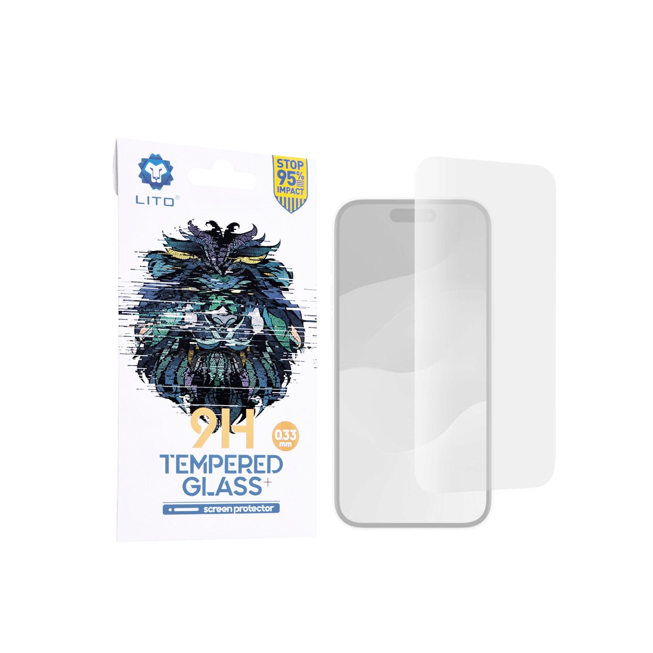 Folie pentru iPhone 15 Pro Max - Lito 2.5D Classic Glass - Clear