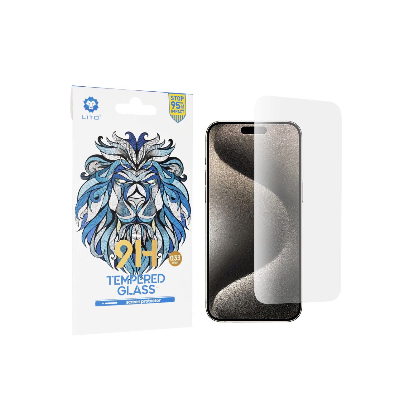 Folie pentru iPhone 15 Pro Max - Lito 2.5D Classic Glass - Clear