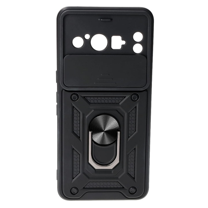 Калъф за Google Pixel 8 Pro Premium Hybrid Armor Kickstand, Camera Slider, Anti-Shock, Top Protection, Черен