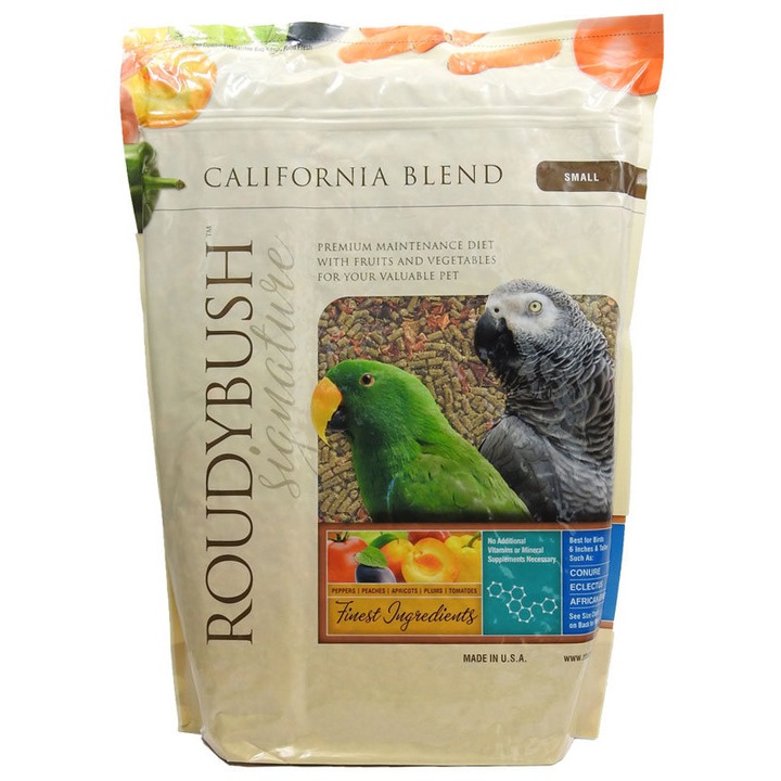 Hrana Pelete pentru Papagali Medii si Mari Roudybush California Blend Small, 1.25Kg