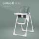 Scaun de masa 2 in 1 pentru copii Colibro Noto, cu pozitie de somn, reglabil pe inaltime, pliabil, Agava