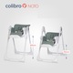 Scaun de masa 2 in 1 pentru copii Colibro Noto, cu pozitie de somn, reglabil pe inaltime, pliabil, Agava