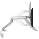 Suport monitor 17-32" inch, Brat Reglabil Asistat StableDesk, Pana la 9 kg, Organizator cabluri, Stil Minimalist pentru Birou Office, Gaming, Prindere cu clema/surub in blat, Gri