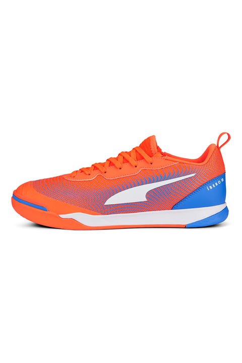 Puma, Pantofi cu detalii contrastante, pentru fotbal IBERO III Ultra, Portocaliu mandarina/Albastru royal