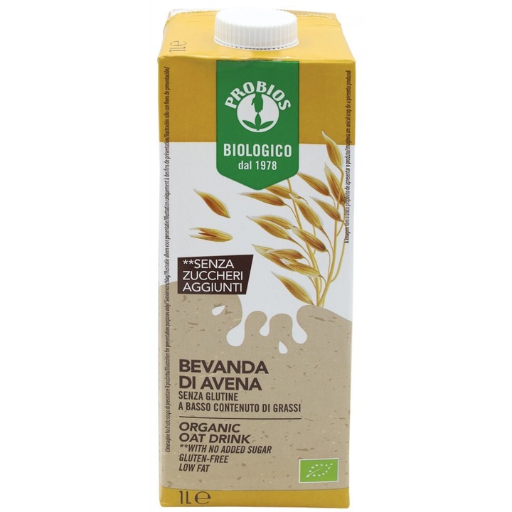 Bautura De Ovaz, Fara Gluten, Eco, 1l