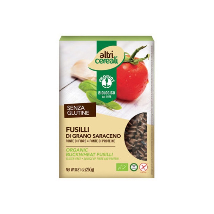 Paste Fusilli Din Hrisca, Fara Gluten, Eco, 250g