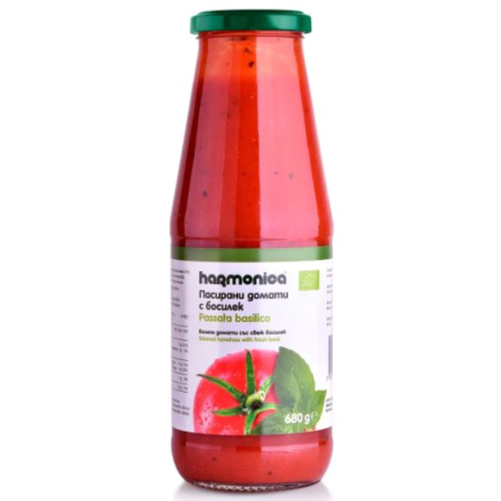 Sos De Rosii Passata Cu Busuioc, Bio, 680g