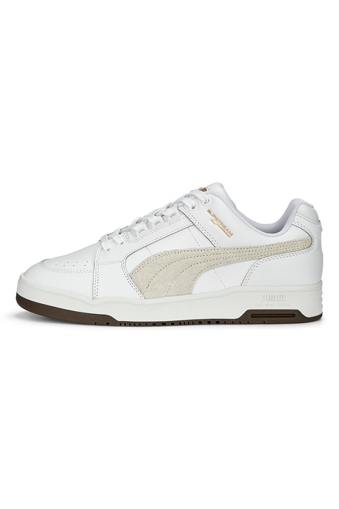 Puma, Спортни обувки Slipstream Lux с нисък профил, Бял
