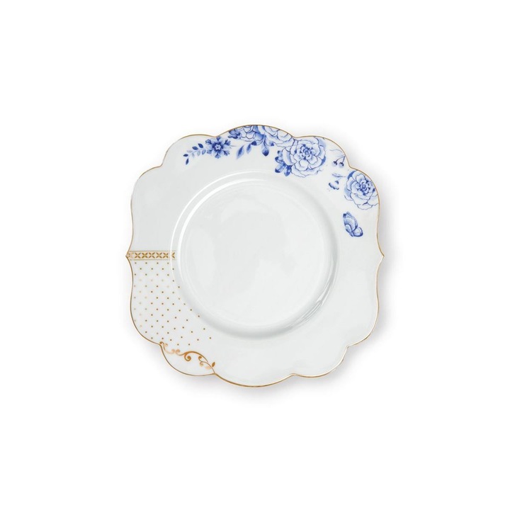 Farfurie din portelan, Pip Studio, 23.5cm, colectia Royal White