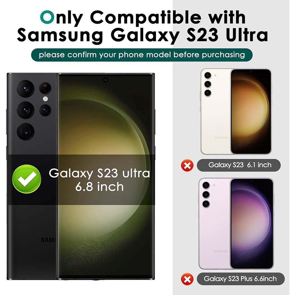 Защитно фолио Съвместимо със Samsung Galaxy S23 Ultra, Нечуплив мек ...