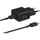 Incarcator Retea Samsung cu Cablu USB-C, 25W, 3A, 1 X USB-C, Negru