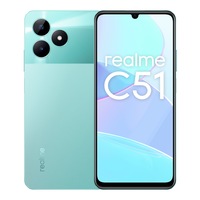 Telefon mobil realme C51, Dual SIM, 4GB RAM, 128GB, 4G, Mint Green