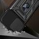 Капак със защита на камерата за OnePlus Nord CE 3 Lite, Armor with Ring, Camera Covered Anti Spy, Lens Cover, Full Protection, Top Quality, Black