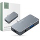 Adaptor HUB aluminiu 4-in-1 TECH-PROTECT V6, USB-C - 1x USB 3.0, 1x USB-C 100W, 1x HDMI 4K 30Hz, 1x Jack 3.5mm, Gri