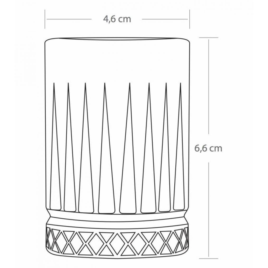 Pasabahce Elysia - Lot De 6 Verres à Shot 60 Cc, Design Élégant