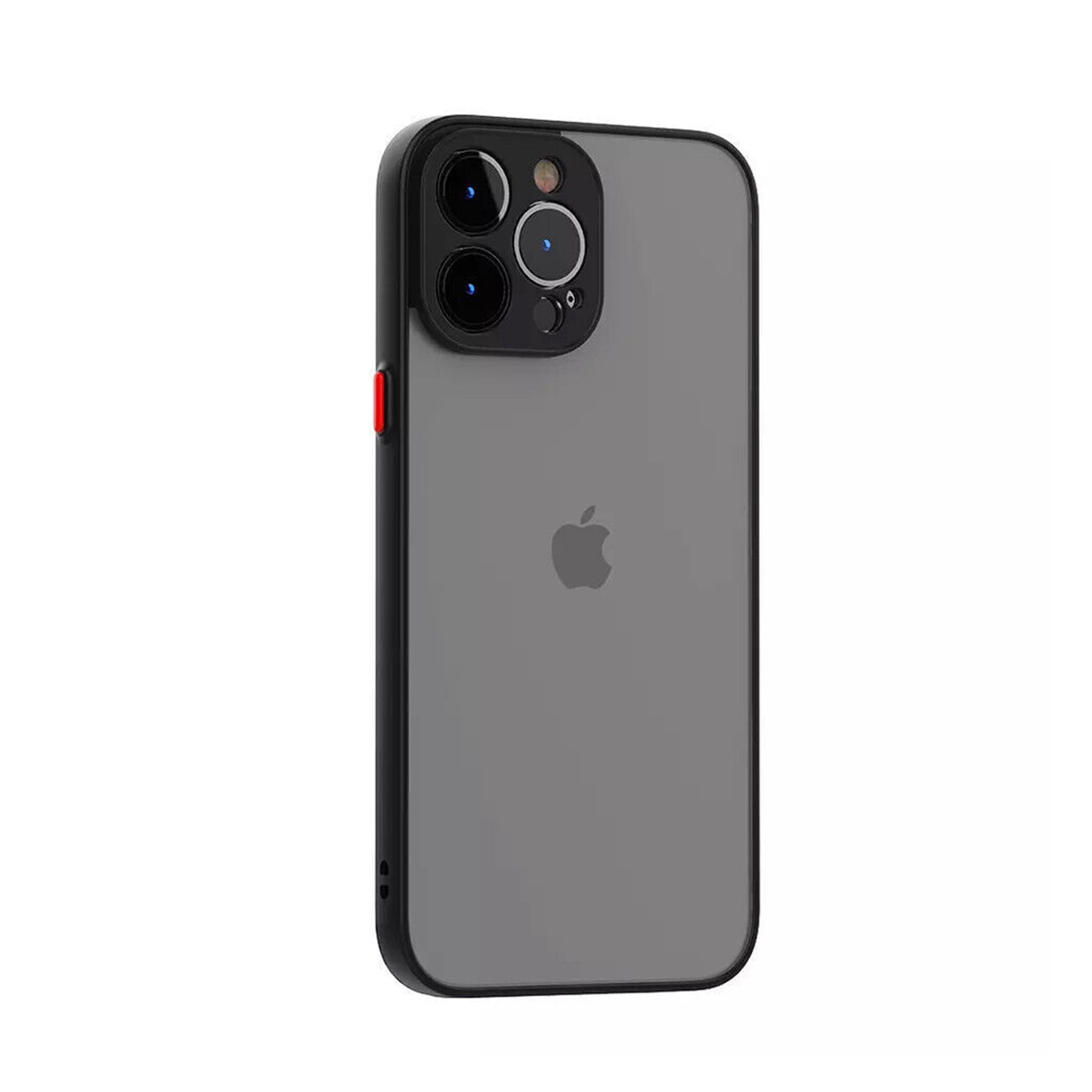 Husa cu protectie la camere si finisaj mat, NUODWELL, Compatibila cu iPhone 15 Pro, Design ultra slim, Antizgarieturi si rezistent la socuri, TPU/PC, Negru