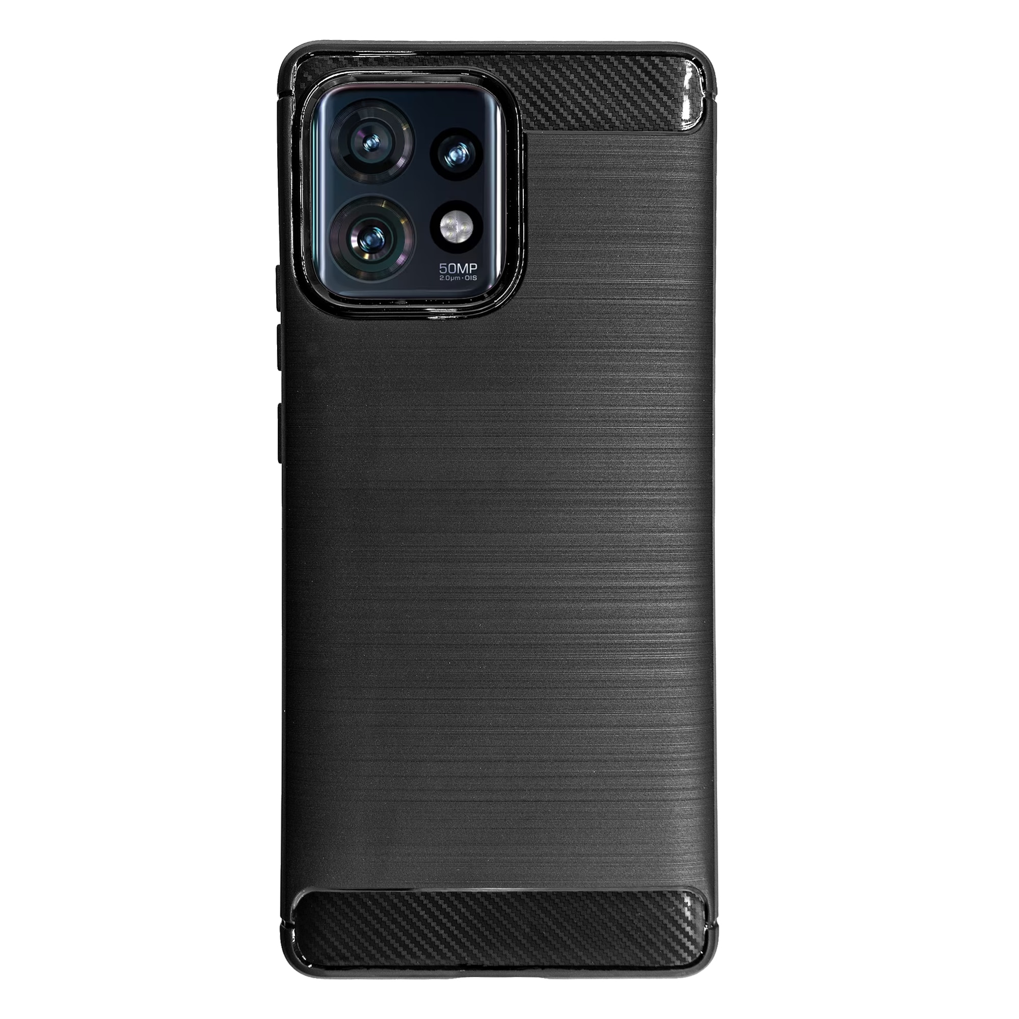 Husa SILKASE pentru Motorola Edge 40 Pro, silicon carbon, culoare negru