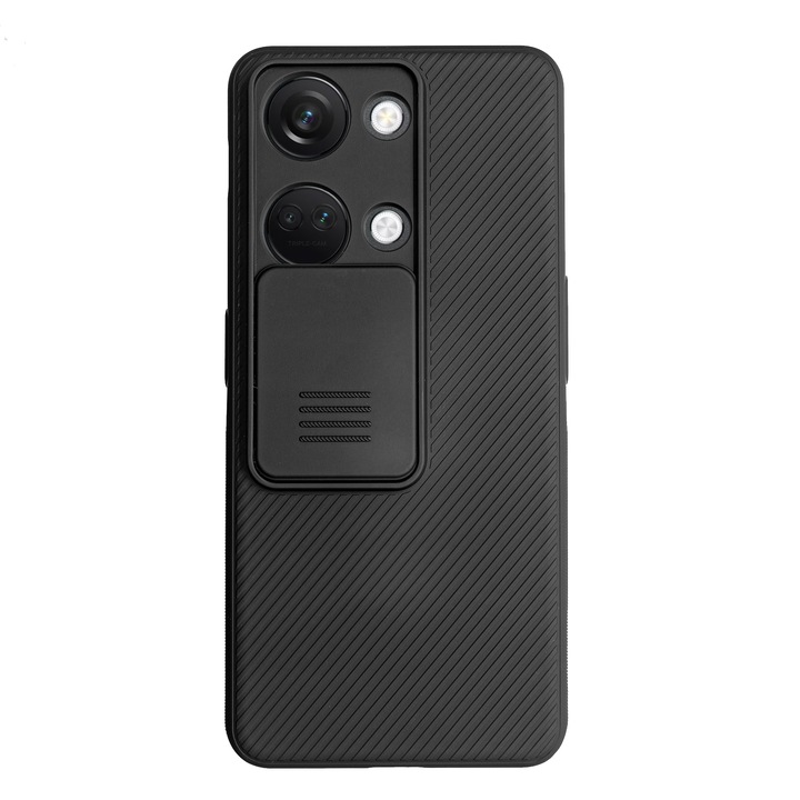 Калъф Nillkin за OnePlus Nord 3, защита на камера, черна пластмаса