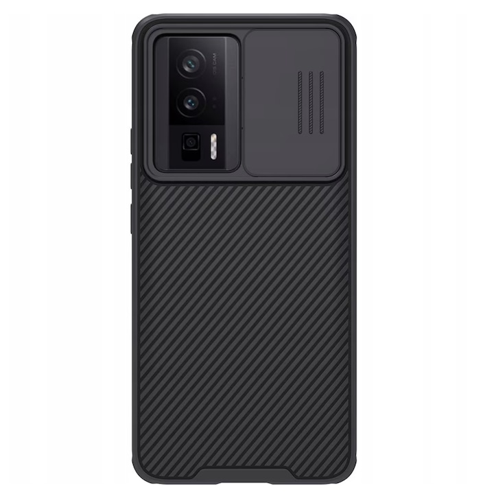 Калъф Nillkin за Xiaomi Poco F5 Pro, privacy camera, черна пластмаса