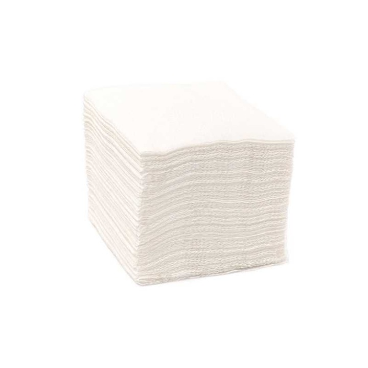 Servetele masa albe Soft Plus, 2 straturi 33 x 33 cm 250 buc/pachet