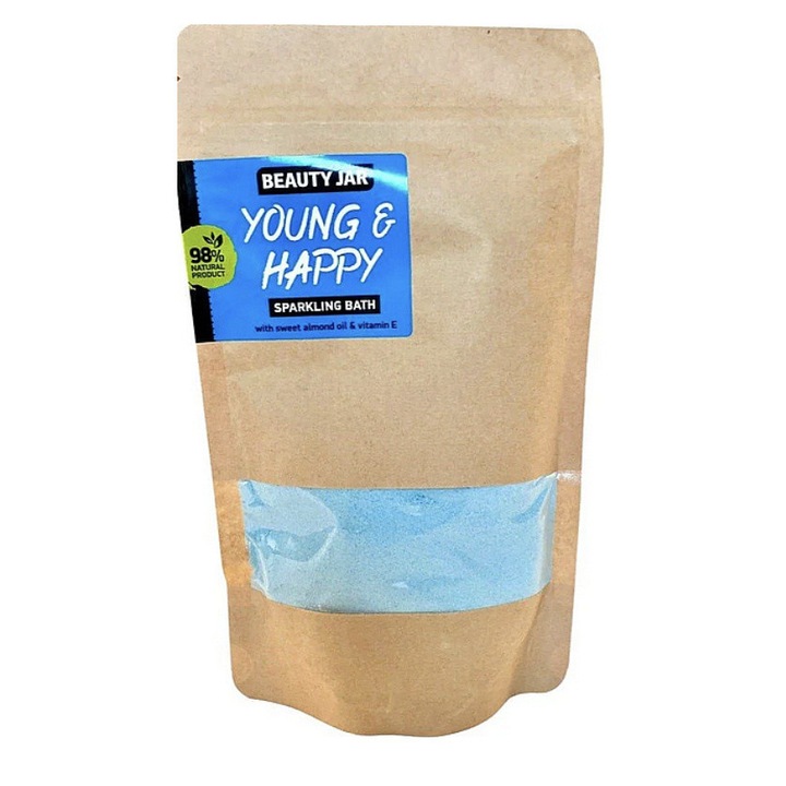 Пудра за баня, Beauty Jar, Масло от сладък бадем/Витамин Е, 250 гр