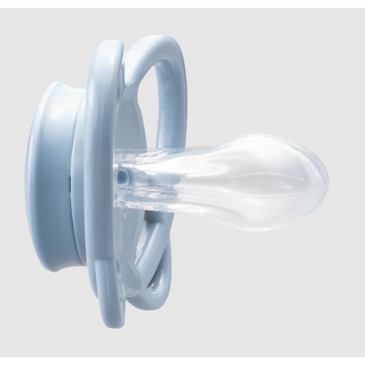 Set 2 Suzete MyButterfly din silicon, forma anatomica, simetrica, tetina ortodontica flexibila, cu cutie de transport si sterilizare, 16 - 32 luni, nip first moments 31612