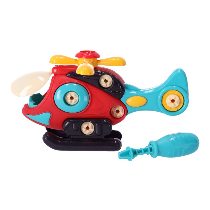 Играчка хеликоптер, 3+, Многоцветен