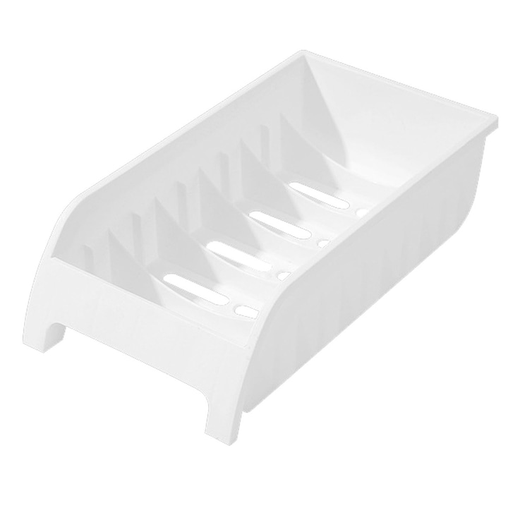 Suport ElastiX pentru vase, din plastic, alb, 14 cm x 25.5 cm x 7 cm