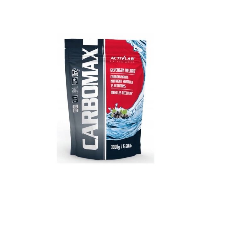 Хранителна добавка CarboMAX Energy Power, Activlab, 3000g, Касис
