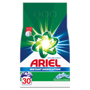 Detergent de rufe pudra Ariel Mountain Spring, 30 spalari