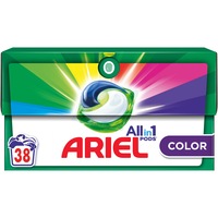 Detergent de rufe capsule Ariel Color, 38 spalari