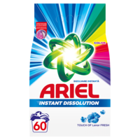 Detergent de rufe pudra Ariel Touch of Lenor Fresh Color, 4.5kg, 60 spalari