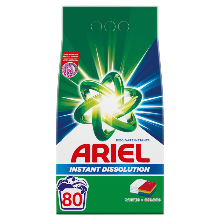Прах за пране Ariel White & Colours 80 изпирания