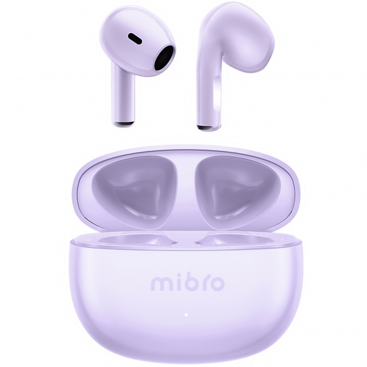Безжични слушалки Xiaomi Mibro Earbuds 4, True Wireless, Purple