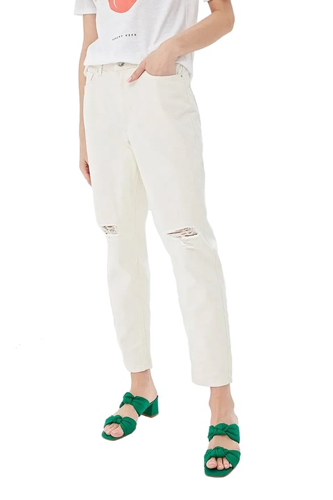 Női farmer SPRINGFIELD Mom Fit 6845355-99-42 10-392, hasított térd, világos bézs, 42 EU