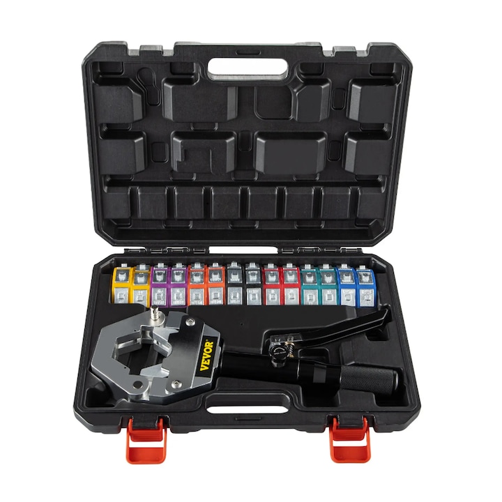 Vevor V715 hidraulikus légkondicionáló tömlőpréselő fogó, 7 vágóbetéttel, 80 KN