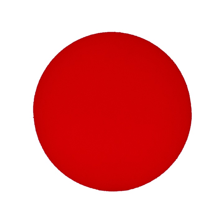 Panou acustic 3D, WallMarket, Handmade, Protectie la impact, Cerc, Decorativ, Usor de instalat, Efect acustic, 32 x 32 x 3.5 cm, Rosu