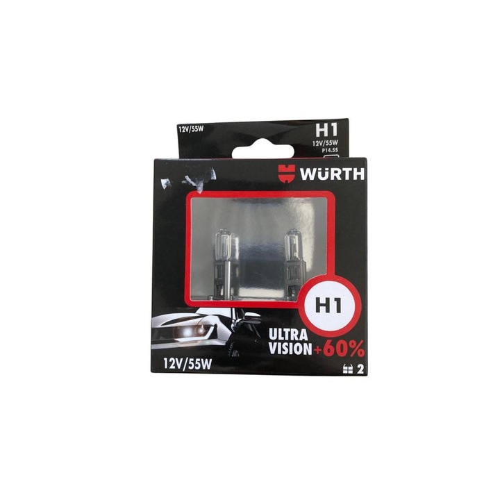 Set 2 becuri H1 Wurth ultravision +60%