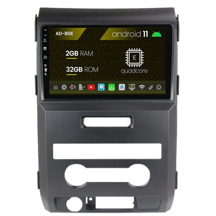 Navigációs autodrop Ford F150 (2008-2014), Android 11, E-Quadcore, 2GB RAM, 32GB ROM, 9 hüvelyk - AD-BGE9002, AD-BGRKIT138