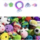 Set creativ cu accesorii pentru realizarea bratarilor din elastic, GOGOU®, 1100 piese, Multicolor