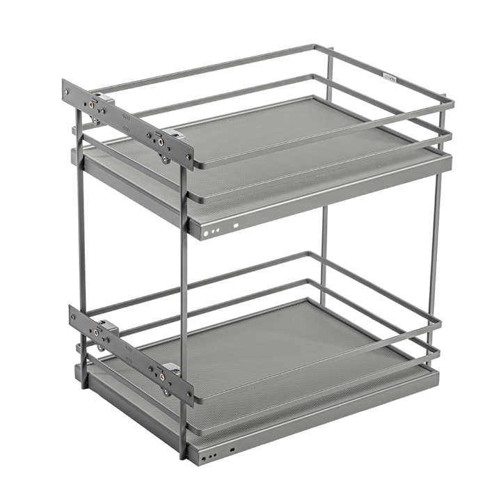 Cos Jolly pentru corp mobilier de 400 mm, antracit, glisiera laterala stanga/dreapta cu amortizare, MOVIXPRO