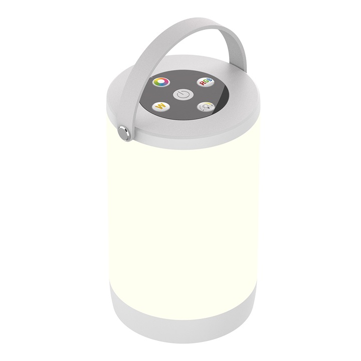 Lampa ambientala RGB, senzor tactil ON/OFF, schimbare culori, reincarcabila, variator