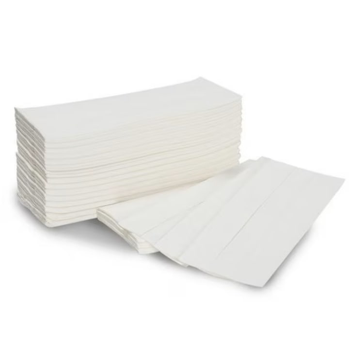 Set 5 pachete prosoape de hartie, tip Z fold, 2 straturi, 200 buc/pachet, 23x22.5 cm